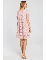 Dámské šaty M430 Pudr růžová - Moe