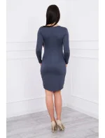 Dámské šaty 8318 grafitové - Kesi