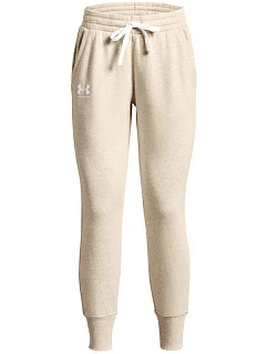 Dámské kalhoty Under Armour Rival Fleece krémové 1356416 783 XL