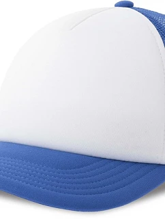 Atlantis Headwear Kid Rapper-S 5 panelová Trucker kšiltovka 33.0295 white/royal