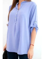 Halenka s delším zadním dílem světle fialová