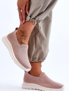 Dámské textilní nazouvací tenisky Růžové Adiora