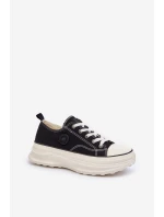 Dámské tenisky na masivní podrážce Big Star NN274125 Černé