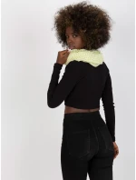 Dámská tunelová šála AT CH BF48181 světle žlutá Dámská tunelová šála AT CH BF48181 světle žlutá