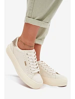 Sneakers na platformě Big Star TT274806 Béžové