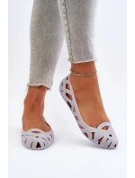 Dámské Gumové Balerínky Šedá Salamová Dámské Gumové Balerínky Šedá Salamová