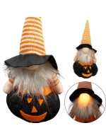 ČERNÁ DÝNĚ DEKORATIVNÍ FIGURKA 25CM LED HALLOWEEN