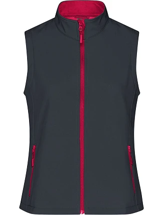 Daiber JN 1127 Dámská 2-vrstvá promo softshellová vesta 02.1127 iron grey/red Daiber JN 1127 Dámská 2-vrstvá promo softshellová vesta 02.1127 iron grey/red
