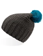Atlantis Headwear Monte Bianco Pletená čepice s bambulí "Monte Bianco" 33.0185 dark grey/turquoise Atlantis Headwear Monte Bianco Pletená čepice s bambulí "Monte Bianco" 33.0185 dark grey/turquoise
