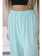 Kalhoty se širokými nohavicemi mincovna Kalhoty se širokými nohavicemi mincovna