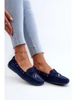 Dámské modré semišové mokasíny Si Passione