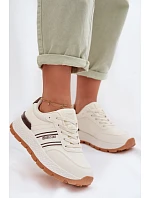 Dámské tenisky na platformě Big Star TT274881 Hi-Poly System Béžové