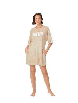 Dámská noční košile YI30013 221 sv. béžová - DKNY Dámská noční košile YI30013 221 sv. béžová - DKNY