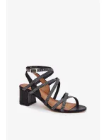 Sandály na podpatku  model 215004 Step in style