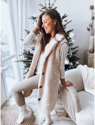 Dámská béžová vesta BALLA FashionStreet TY3200