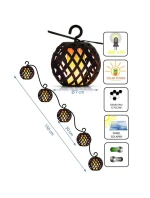 SOLÁRNÍ LAMPA FIREBALLS 7CM 5KS