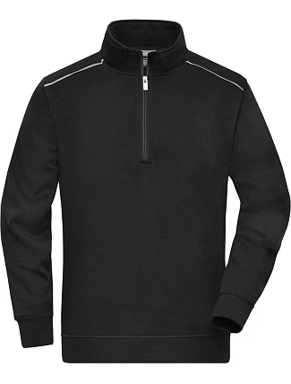 Daiber JN 895 Pracovní mikina s 1/4 zipem - Solid 02.0895 black Daiber JN 895 Pracovní mikina s 1/4 zipem - Solid 02.0895 black