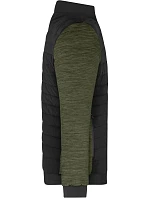 Daiber JN 1866 Pánská hybridní bunda 02.1866 black/olive melange Daiber JN 1866 Pánská hybridní bunda 02.1866 black/olive melange