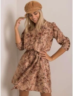 Šaty LK SK 508143.72P světle hnědé