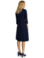 Šaty se skříňkovým záhybem M335 královská modř - Moe Šaty se skříňkovým záhybem M335 královská modř - Moe