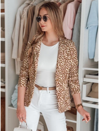 Dámská bunda do pasu MARABELL béžová FashionStreet PY0127