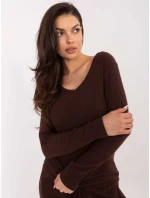 Jumper SM SW A1568.79 tmavě hnědý