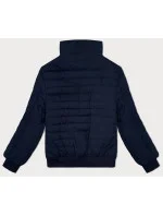 Tmavě modrá pánská prošívaná bunda se stojáčkem J.Style (84M3025-215)