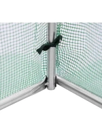 ZAHRADNÍ TUNEL 200x350x200 cm PE KONSTRUKCE ZELENÁ OCEL