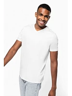 Kariban K 3014 Pánské elastické tričko s výstřihem do V 20.3014 white Kariban K 3014 Pánské elastické tričko s výstřihem do V 20.3014 white