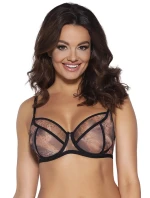 Dámská podprsenka Wild black 2030 Černá s hnědou vzor - Ava Dámská podprsenka Wild black 2030 Černá s hnědou vzor - Ava