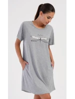 Dámské domácí šaty s krátkým rukávem Vážka Dámské domácí šaty s krátkým rukávem Vážka