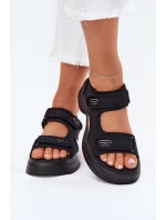 Dámské Sandály Se Zlatými Detaily Černé Luvira