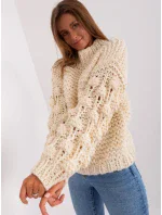 Jumper AT SW 2382.97P světle béžová