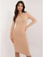 Šaty RV SK 10010.40 velbloudí Šaty RV SK 10010.40 velbloudí