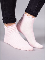 Yoclub Dívčí ponožky s volánem 3-Pack 1 Vícebarevné