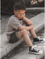 Dětské Vysoké Tenisky Černé Filemon