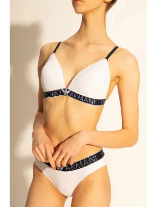 Krajková vyztužená podprsenka 164298 1P216 00010 bílá - Emporio Armani Krajková vyztužená podprsenka 164298 1P216 00010 bílá - Emporio Armani