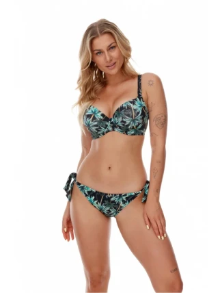 Dámský spodní díl plavek Negros černo/zelené - LupoLine Dámský spodní díl plavek Negros černo/zelené - LupoLine