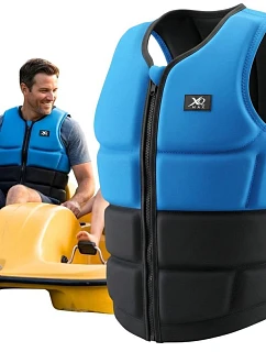 SUP XQMAX NEOPRENOVÁ PLOVACÍ VESTA R.L MODRÁ/ČERNÁ