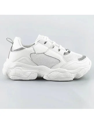 Bílé dámské šněrovací tenisky "sneakers" (172) Bílé dámské šněrovací tenisky "sneakers" (172)