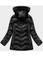 Černá zimní bunda s odepínací kapucí S'west (B8200-1) Černá zimní bunda s odepínací kapucí S'west (B8200-1)