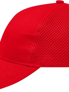 Daiber MB 6216 6 panelová kšiltovka ze vzdušné síťoviny 03.6216 red