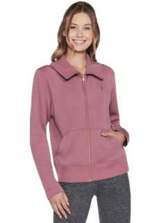 Skechers Mikina bez kapuce Skechcloud Jacket WJA288-DKMV Purple L