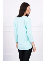 Halenka s potiskem Tide v mátové barvě