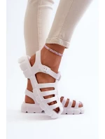 Dámské pěnové sandály římské bílé Gasaria