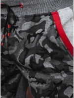 Pánské kamuflážní antracitové tepláky FashionStreet UX4427