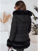 CITYGLANCE dámská zimní bunda s umělou kožešinou černá FashionStreet TY5045 CITYGLANCE dámská zimní bunda s umělou kožešinou černá FashionStreet TY5045