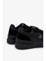 Pánské Sportovní Boty Sneakers Na Platformě Černé Hanirin