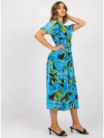 Šaty DHJ SK 15967.54P černá a modrá