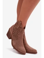 Boty na podpatku model 224426 Step in style Boty na podpatku model 224426 Step in style